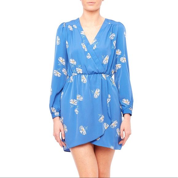 🦋2/$40 SALE🦋 Honey Belle Blue Wrap Dress-S/M - Picture 1 of 8